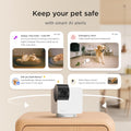 Petcube Cam 360 Camera Interactive WiFi Pet and Home Security Pan-Tilt Camera with Phone App, 1080p HD Video, 360° Rotation, Night Vision, AI Alerts