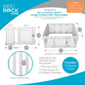 Internet’s Best Dog Playpen with Lockable Door, White, 190” x 25.6”
