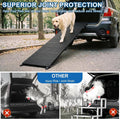 Dog Ramp for Car 71" X 17.6" Extra Long Folding Aluminum Pet Ramp for Large Dogs up to 250 LBS, Portable Waterproof Dog 