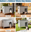 Heated Dog House Outdoor for Medium and Small Dog