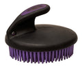 Weaver Equine Palm-Held Fine Curry with Small Rubber Bristles, Purple/Black