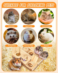 Guinea Pig Foraging Toys, 6 in 1 Hamsters Wooden Interactive Enrichment Toys, Treat Dispenser for Small Animal, for Rabb