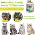 ZHSteveG Freeze-Dried Cat Grass Treats with Premium Gourmet Blend - Natural Hairball Control & Gut Health Support for Cats (Chicken Breast Formula, 1.76 oz)