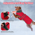 Dogcheer Dog Winter Coat, Waterproof Dog Jacket with Zipper Leash Opening