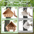 Dove Bird House for Outside, Wooden Mourning Dove Nesting Box