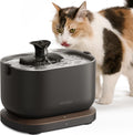 PETLIBRO Cat Water Fountain Stainless Steel Tray, App Monitoring Cat Fountain Indoor, 2.5L/84oz Dockstream Pet Water Fou