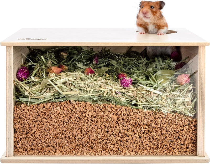 Niteangel Visible Hamster Digging Box for Syrian Dwarf Roborovski Campbell Hamsters Gerbils Mice Lemmings Degus or Other