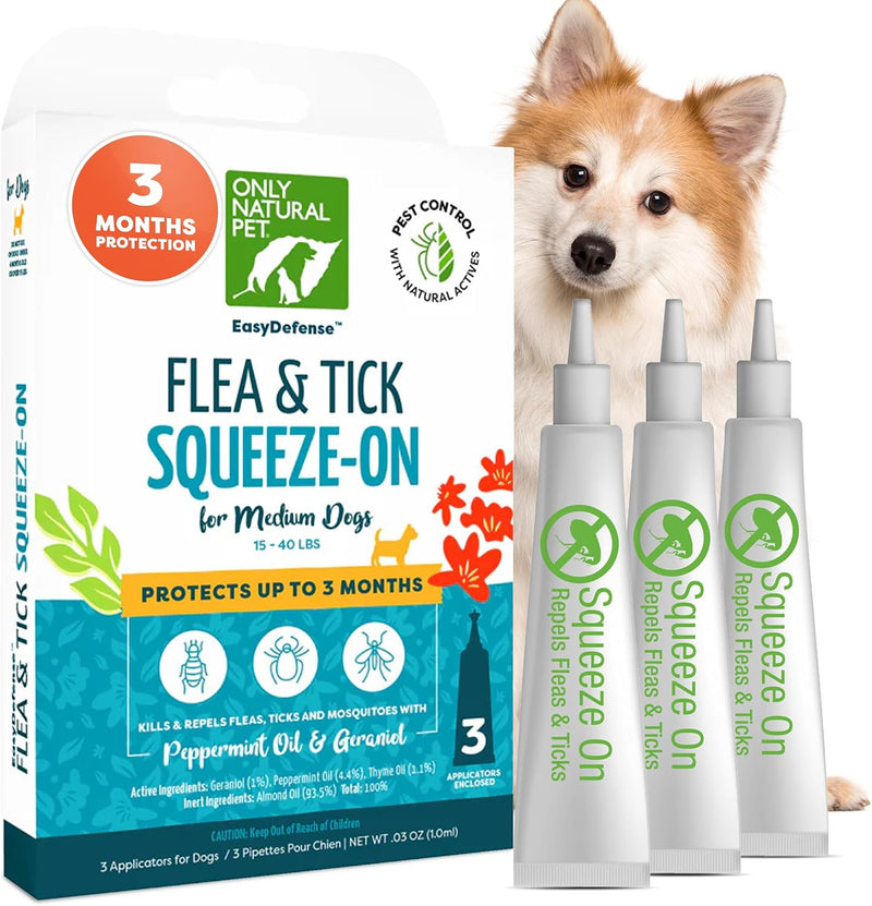 Only Natural Pet EasyDefense Flea & Tick Prevention for Medium Breed Dogs