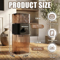 【Metered Dose; ~0.4 g/Press】 Reptile Calcium Powder Mixer, Cricket Keeper Dispenser Feeder, One-Click No-Mess Duster for
