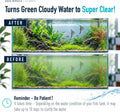 AquaMiracle 8W In-line U - V Clarifier for Aquarium Green & Cloudy Water