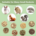 Bunny Rabbit Chew Grass Balls, Rolling Chew Toys for Small Animals (8 Pcs)