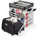 dbest products Rolling Pet Carrier with Wheels Airline Approved - TSA Dog Cat Carrier for Airplane Travel - Wheeled Pet 