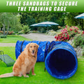 24 in 10 Foot Extra Large PVC Dog Agility Tunnel with Sandbags