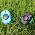 HoAoOo Pet Clicker for Dogs/Cats/Horses/Birds or Other Animals - Mini Finger Clickers for Training (Black + Blue)