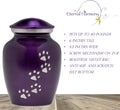 Eternal Harmony Pet Urns for Dogs with Secure Seal, Velvet Bag & Anti-Slip Felt Bottom, Animal Urn for Dog Ashes, Cat As