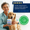 STRELLALAB Melatonin for Dogs to Sleep 6mg - Doggie Sleep Aid Treats - Sleeping Pills for Anxiety - Extra Strength Calming Chews Large & Small Breed Help Sleep at Night - Made in USA - 60Ct