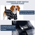 Koneseve Dog Shirt, Pet Plaid Clothes Shirt T-Shirt, Sweater Bottoming Shirt for Small Dog Cat Puppy Grid Adorable Weari