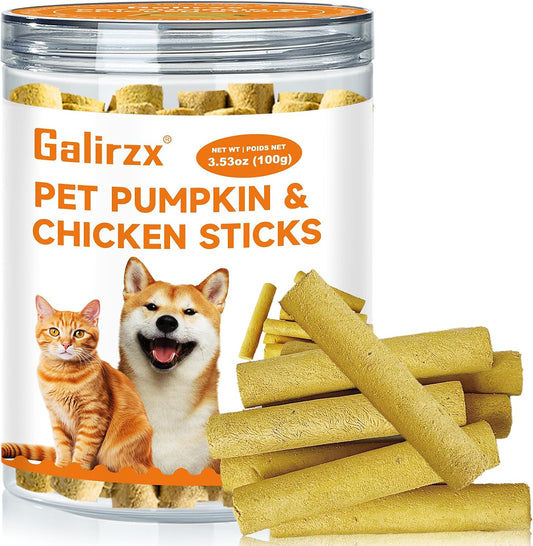 Chicken and Pumpkin Sticks for Dogs，100 g Dehydrated Dog Treats