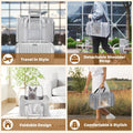 Large Cat Carrier Soft Up to 28 Lbs, Breathable Pet Bag with Steel Frame
