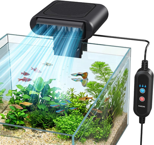 PAIZOO Aquarium Chiller Fan, Quiet Fish Tank Cooling Fan with 3 Speed Modes