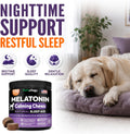 Advanced Melatonin for Dogs - 170 Dog Melatonin Calming Chews for Small and Large Dogs - Natural Hemp Dog Sleep Aid, Puppy Sleeping Pills, Anxiety, Stress, Separation, Barking, Fireworks - Made in USA