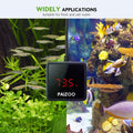 PAIZOO LED Waterproof Aquarium Thermometer Always-on Display with USB Cord