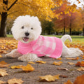 Dog Sweater Dress Plaid Knitwear for Medium Dogs Girl Christmas Clothes