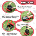 HUZSV Pooper Scooper with 40.16" Long Handle, No-Bending Swivel Waste Bin