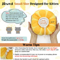 Jevnd Kitten Cones After Surgery 0-6 Months, Donut Extra Small Kitten Cone Collar Soft to Stop Licking Neck, Elizabethan Kittens e Collar for Recovery, xs Small Cat Cone Spray, Pet Soft Cone for Cats