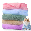 DuckSky 5Pcs Cat Towels Microfiber Pack Bulk, 29.5 x 13.77 inch Quick Drying Absorbent Pet Puppy Towels for Pet Kitten Grooming，Hair Drying Small Puppy Dog，Bathing Shower for pet Hair Dryer Box