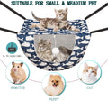 JSPYFITS Cat Cage Hammock with Ball,Double Layer Hanging Adjustable Soft Pet Bed Suit for Kitten Ferret Puppy Rabbit or 