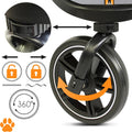 COOPER dog & pet robust buggy, jogger holds up to 32 kg / 70lbs, easy fold, multi-height adjustable soft touch handle, r