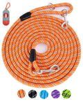 Long Dog Leash for Training 10FT/16FT/20FT/30FT/50FT/100FT, Reflective Tie Out, Heavy Duty Dog Lead for Large, Medium & Small Dogs - Outside Walking, Playing, Camping, Yard