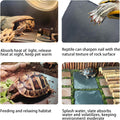 Reptile Basking Platform 6 × 6", Extra Large Reptile Slate, Basking Rock, Slate Tiles Rocks for Reptiles, Terrarium Bowl