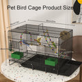 20-inch Bird Cage,Foldable Medium Small Parrot Parakeet Bird Cages for Parrots Canaries Cockatiels Lovebirds Finches Bud