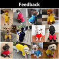 Morezi Dog Zip Up Raincoat with Reflective Buttons, Rain/Water Resistant, Adjustable Drawstring, Removable Hood, Raincoats with Legs 8lbs to 80lbs Available - Y