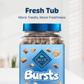 Blue Buffalo Bursts Crunchy & Creamy Cat Treats, Great for Training, Paw-Lickin' Chicken, 12-oz. Tub
