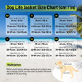 BRKURLEG Dog Life Jacket, Dog Life Vest for Swimming & Boating with High Buoyancy & Rescue Handle for Small Medium Large