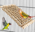 Bird Cage Accessories Seagrass Mat Climbing Ladder with Perch 13x7