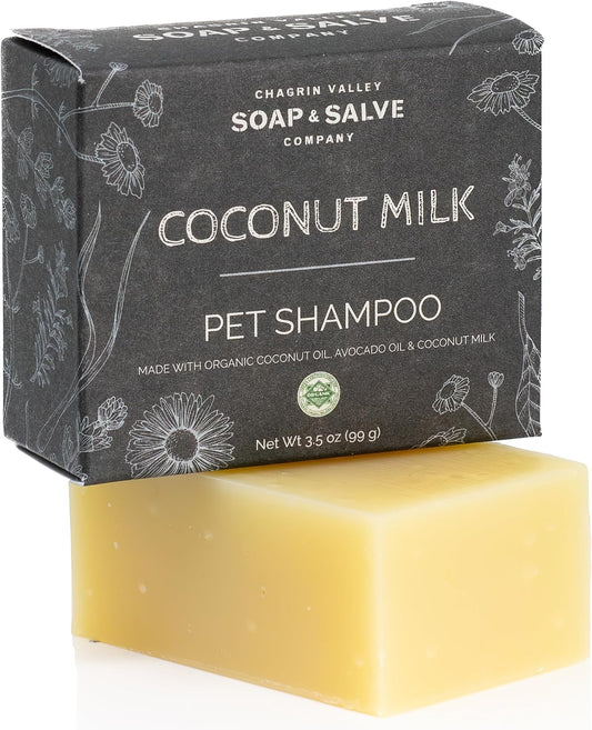 Chagrin Valley Soap & Salve Certified Organic Dog Shampoo and Conditioner – Dog Shampoo Itchy Skin Relief and Puppy Esse
