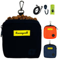 Raisingwell Dog Treat Pouch for Pet Walking and Training with Clicker Poop Bags Small Fanny Zipper Pack Holder for Puppy Snack Dispenser Kit for Leash and Outdoor Use (Black)