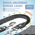 Kruz Double Dog Leash for Two Dogs (Width - 1”, Length 20”-42”) Dual Leash Coupler with Tangle-Free Swivel, Shock-Absorb