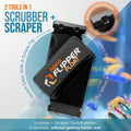 FLIPPER Float Nano Magnetic Aquarium Cleaner – 2-in-1 Flip Scrubber and Scraper, Floating Design with Strong Magnets for