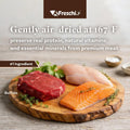 A Freschi srl Air-Dried Dog Food – Real Buffalo & Salmon Recipe - All Natural, High Protein, Grain Free, Limited Ingredient w/W-Shaped Pieces (1 lb)