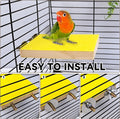 7PCS Bird Perch Stand Platform Natural Wood Parakeet Toys Cage Accessories