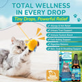 Woyamay Antibiotics for Cats, Natural Antibiotic for Allergy Relief, Urinary Tract Health, Itch Relief & Digestion Care, Cat Allergy Relief for Cats, Cat Immune Support Supplement, 2 Fl Oz