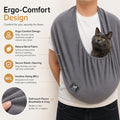 Cat Sling Carrier, Ultra-Soft Polar Fleece, Fits 3-13 lbs, Size M