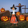 Halloween Porch Goose Outfit 23 In- Pumpkin Witch Costume for Goose Statue