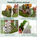 Acrylic Jumping Spider Enclosure, House-Shaped Clear Insect Terrarium