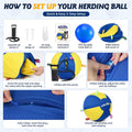 apollo walker Upgraded Cotton Padded Herding Ball, 18" for Dogs and Horses